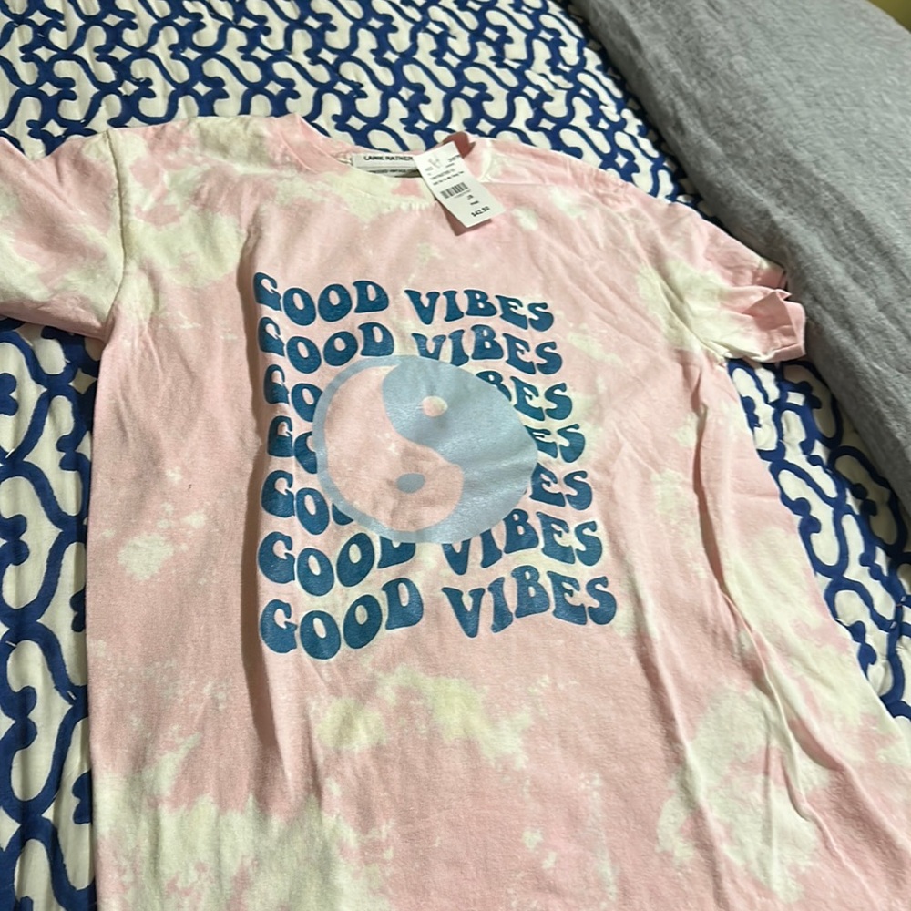 Distressed Vintage Couture Ying Yang Shirt